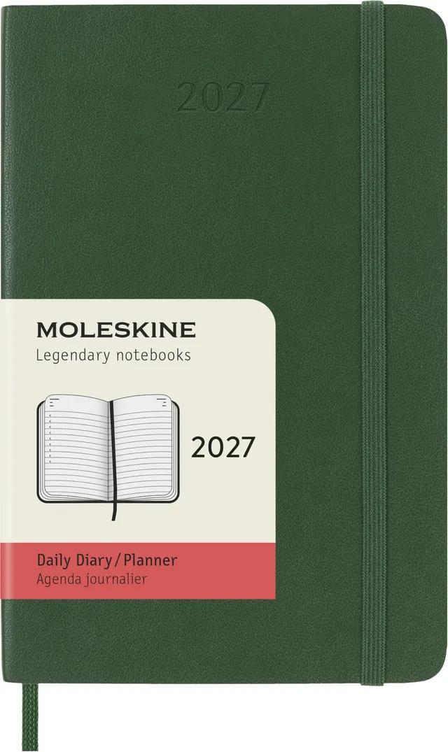 moleskine-agenda-giornaliera-2027-pocket-9x14-cm-verde-mirto image 1