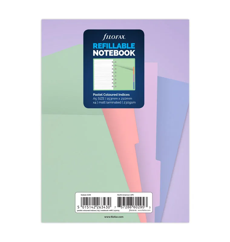 filofax-divisori-color-pastello-per-notebook-a5 image 1