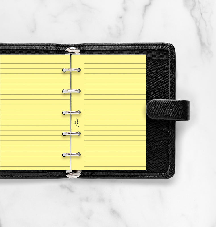 filofax-fogli-a-righe-gialli-mini-20-fogli image 3