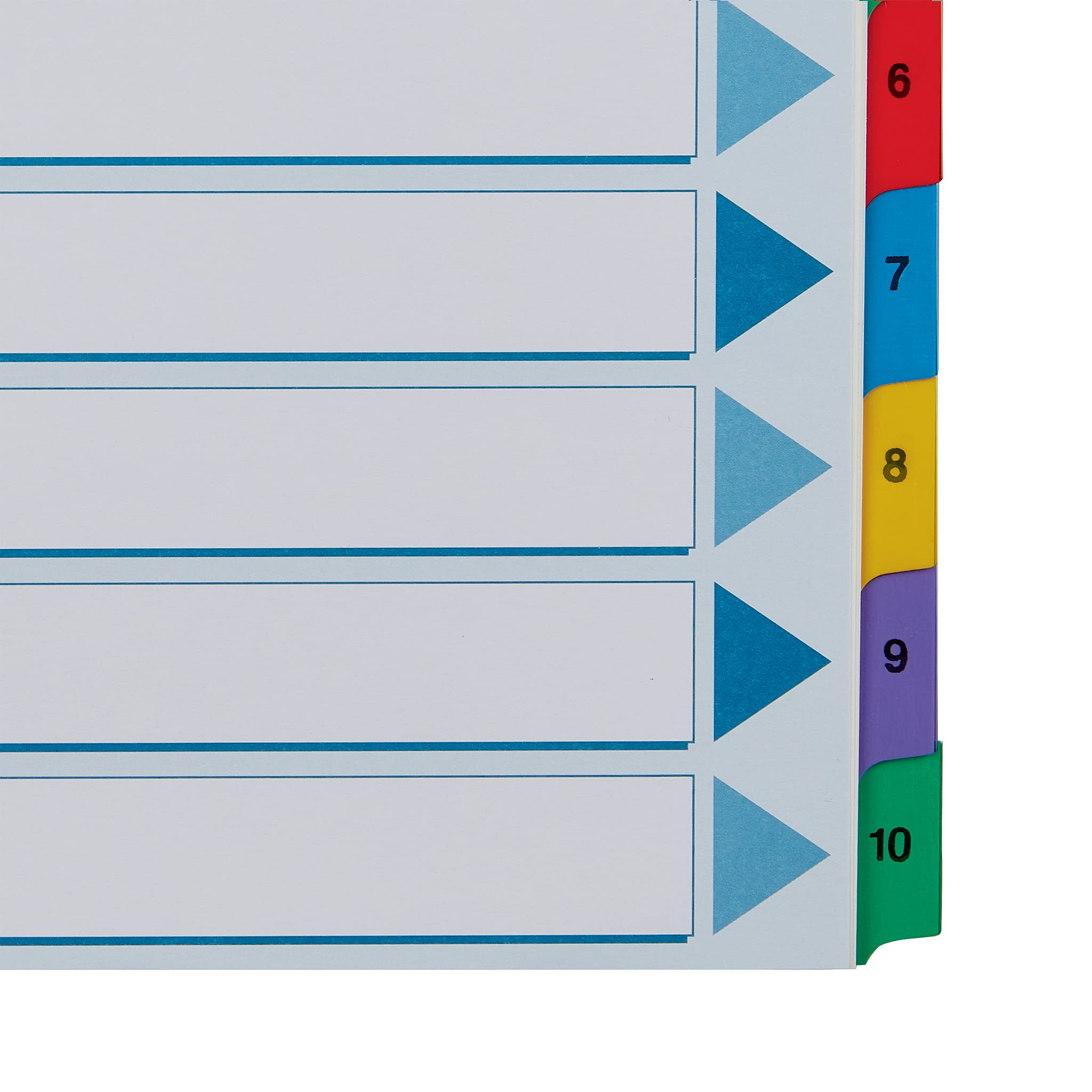 esselte-rubrica-divisori-numerati-1-10-a4-blu-100161 image 7