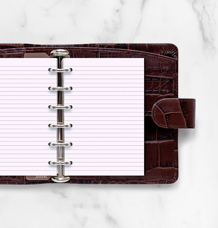 filofax-fogli-a-righe-lavanda-pocket-20-fogli image 2
