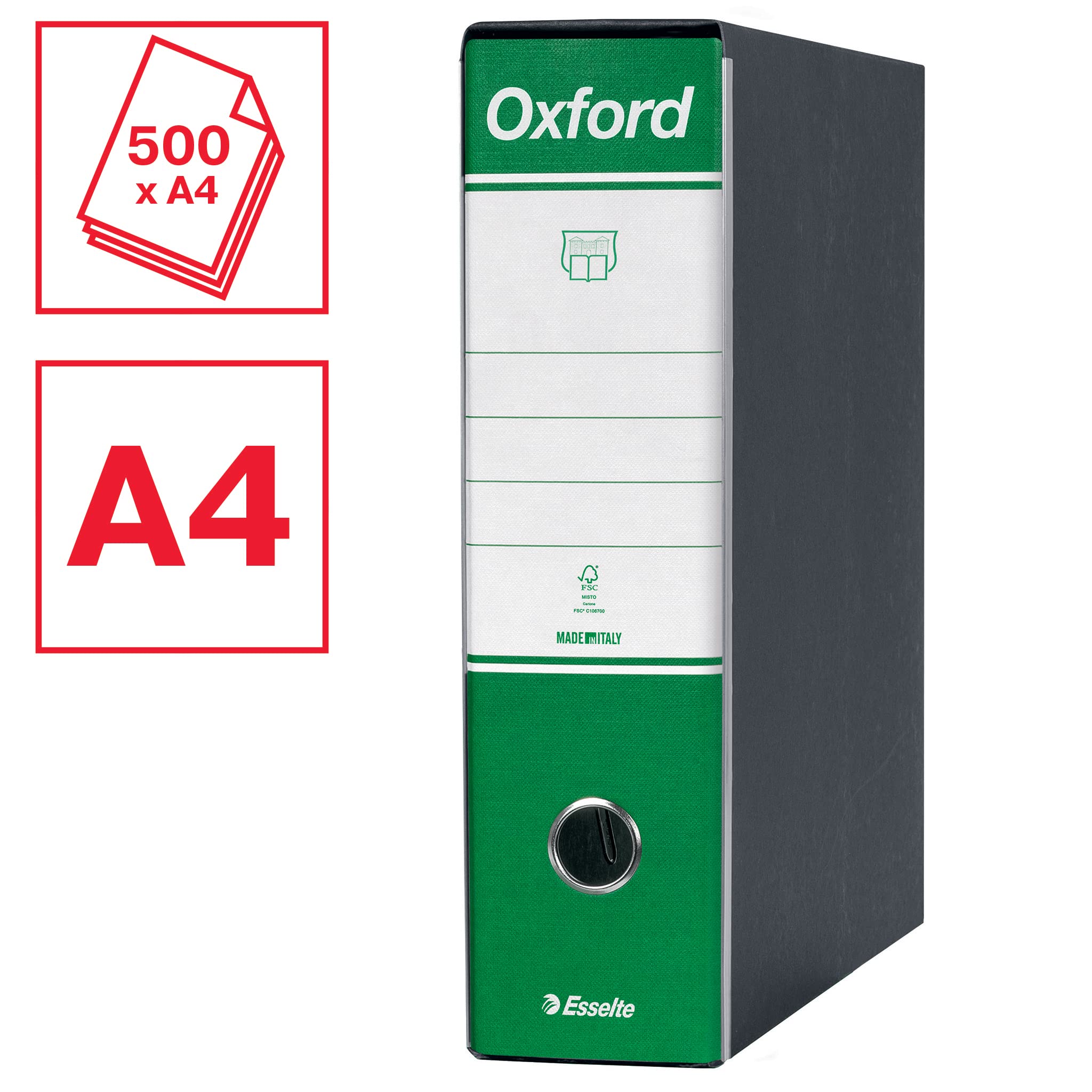 esselte-g83-oxford-registratore-commerciale-dorso-8-cm-verde image 2