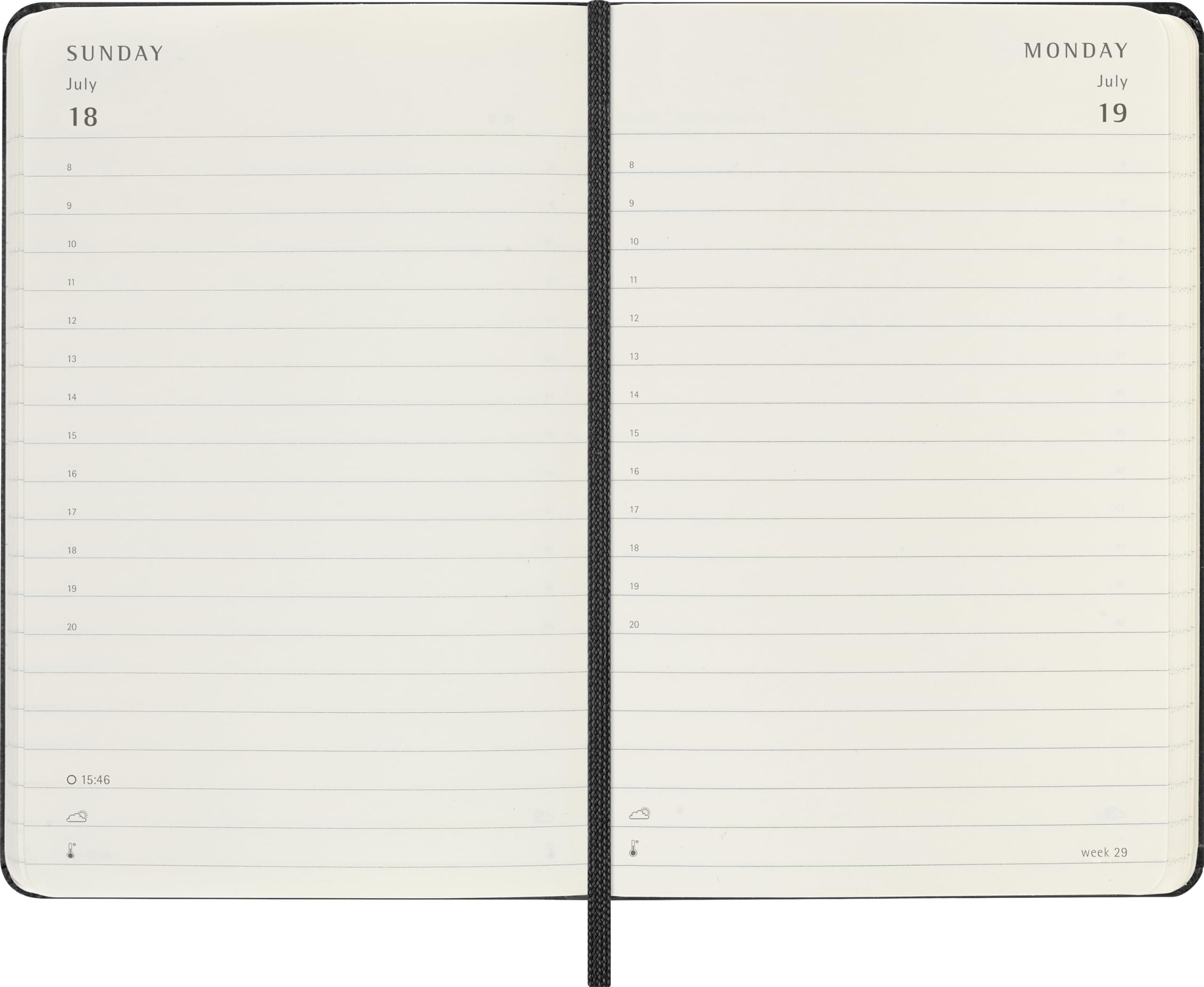 moleskine-agenda-giornaliera-2027-pocket-9x14-cm-nera image 3