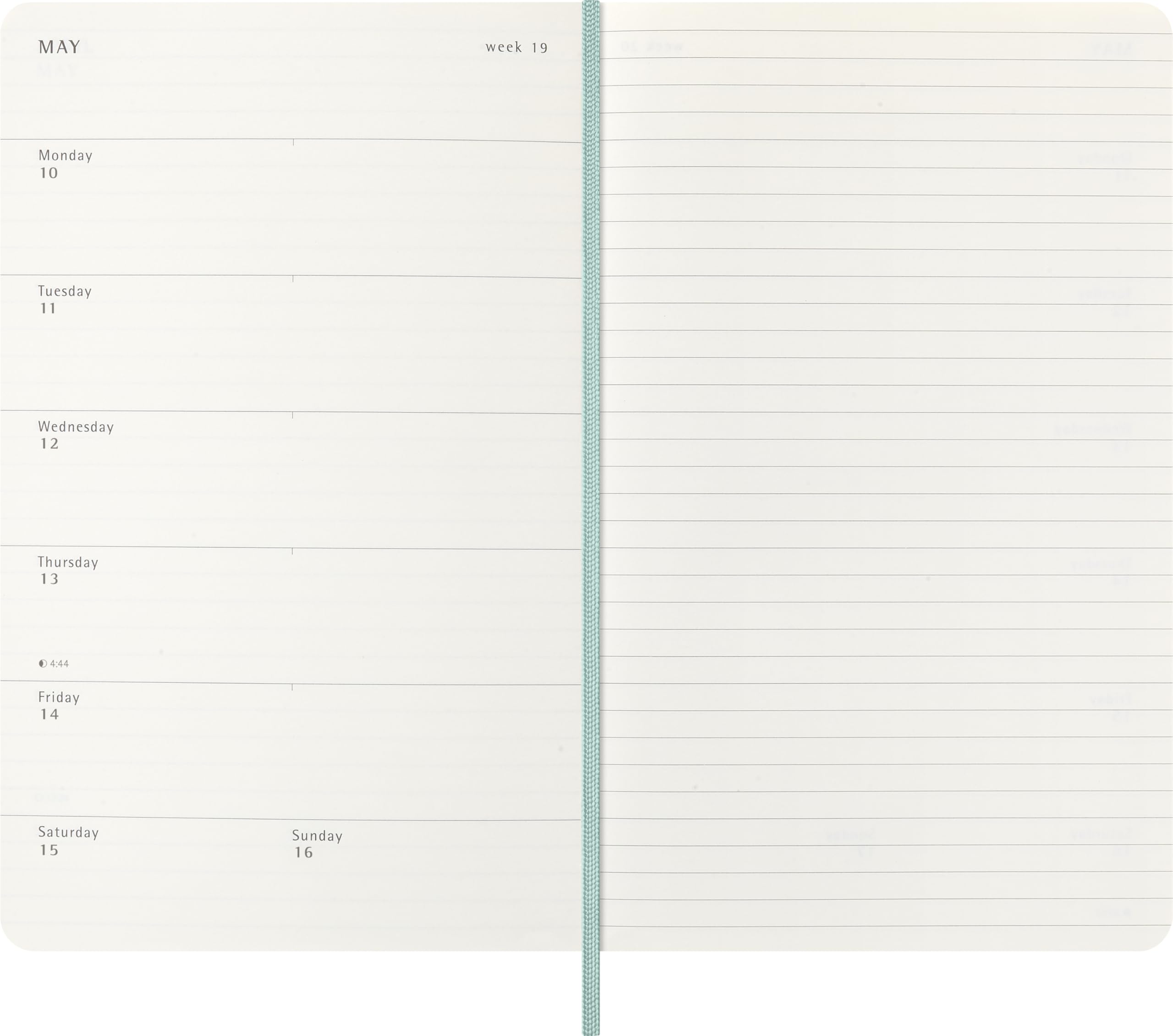 moleskine-agenda-settimanale-2027-precious-ethical-large-13x21-cm-verde-salvia image 3