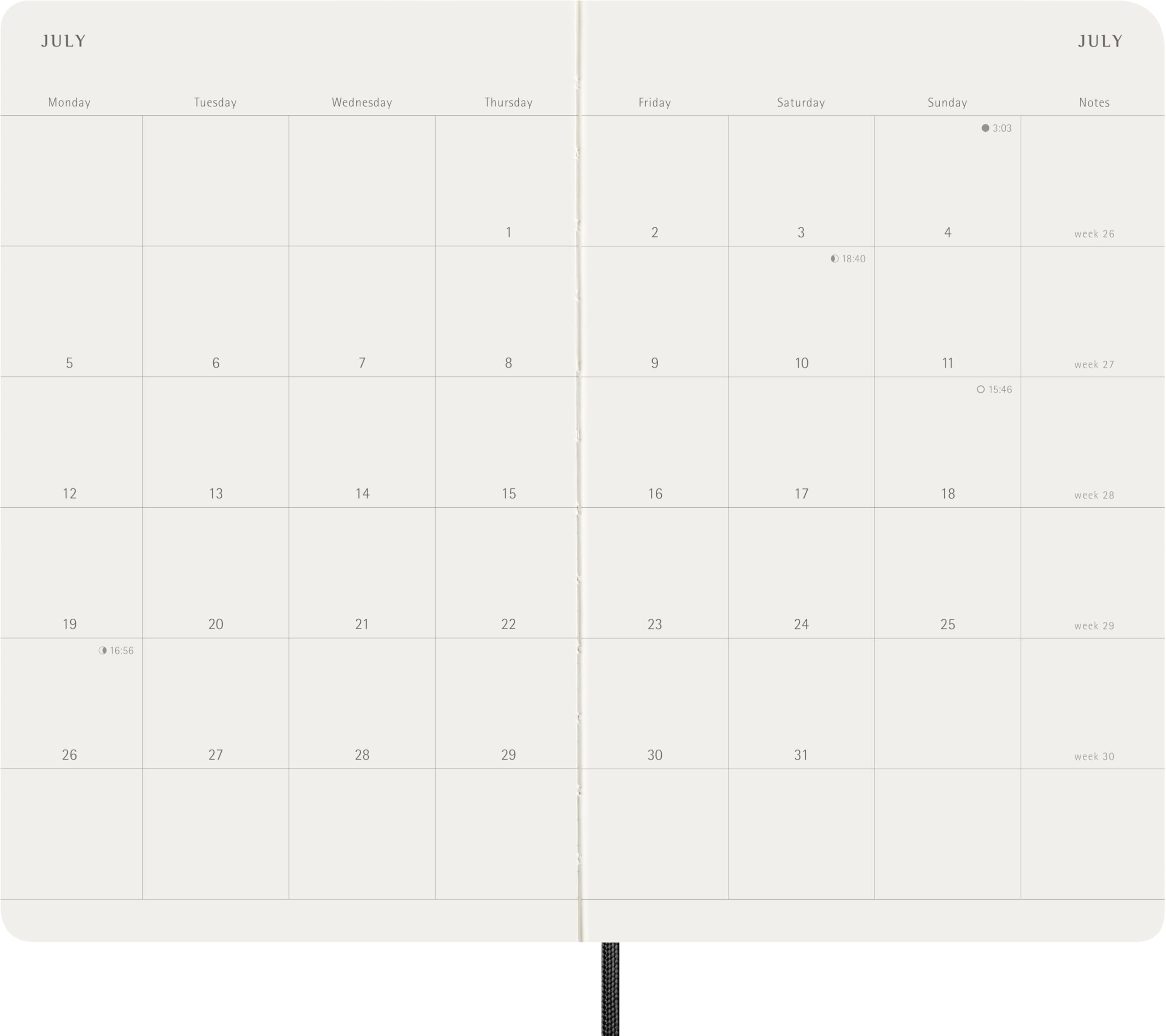 moleskine-agenda-mensile-2027-large-13x21-cm-morbida-nera image 4