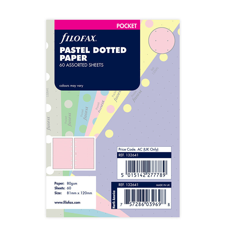 filofax-journal-pocket-refill-pastello-dotted image 1
