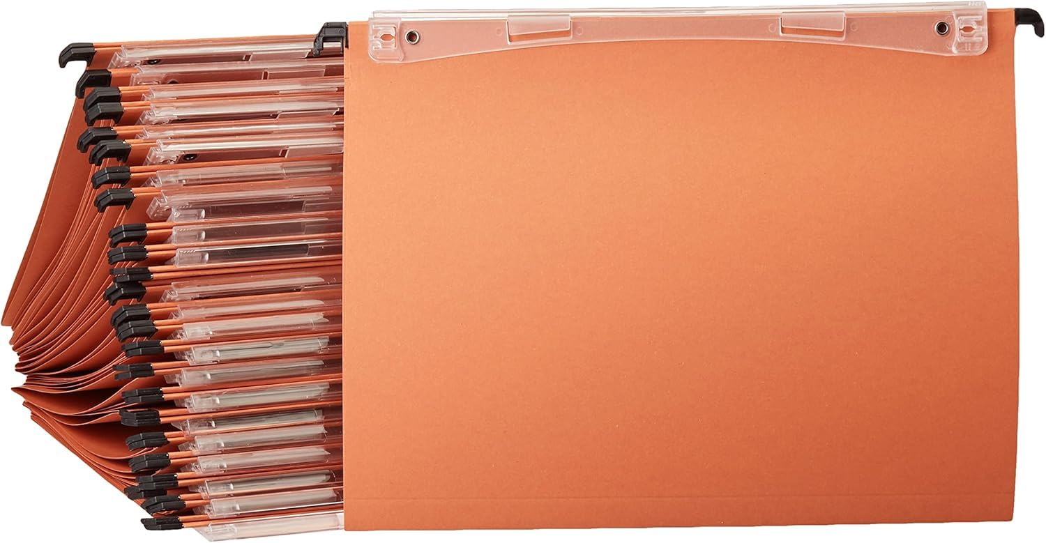 esselte-orgarex-kori-set-25-cartelle-sospese-a4-fondo-v-arancione-10202 image 1