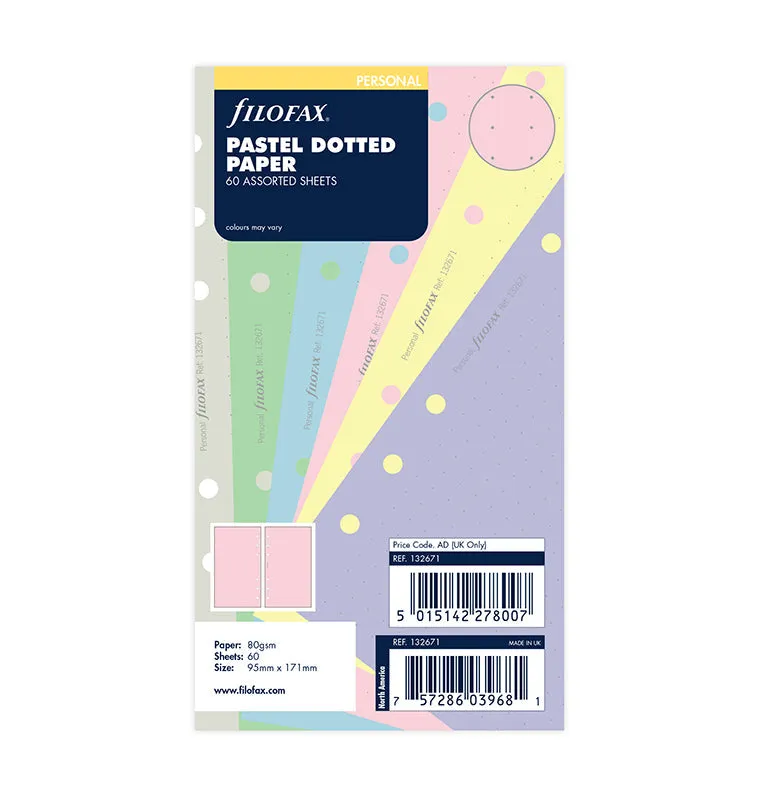 filofax-journal-personal-refill-pastello-dotted image 1