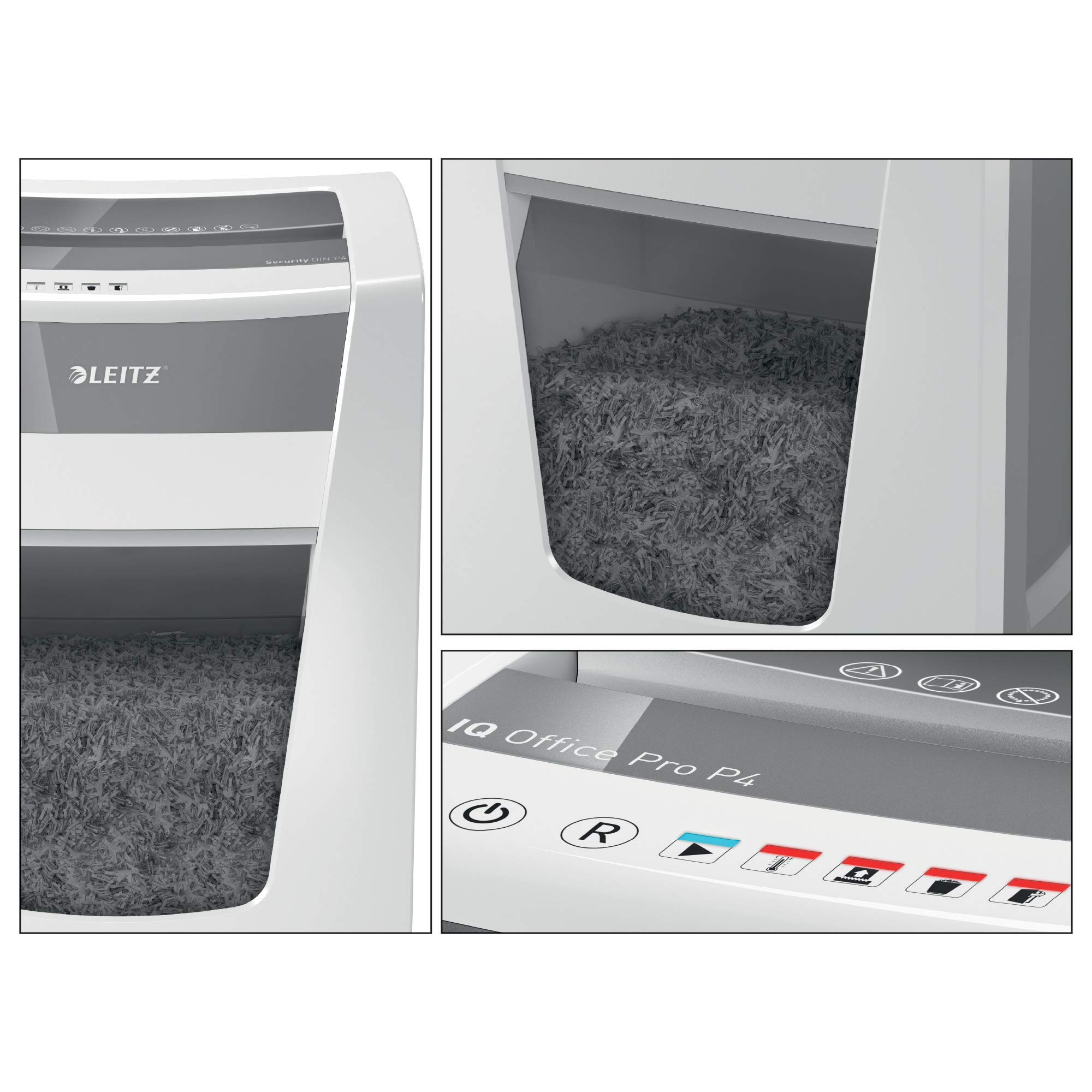 leitz-iq-office-pro-80062000-distruggidocumenti-p4-20-fogli-30l-bianco image 6