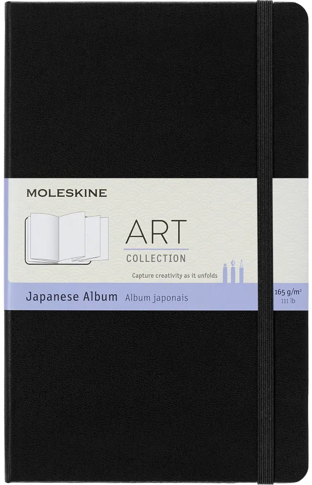 moleskine-art-japanese-album-large-13x21-cm-nero-48-pagine image 1