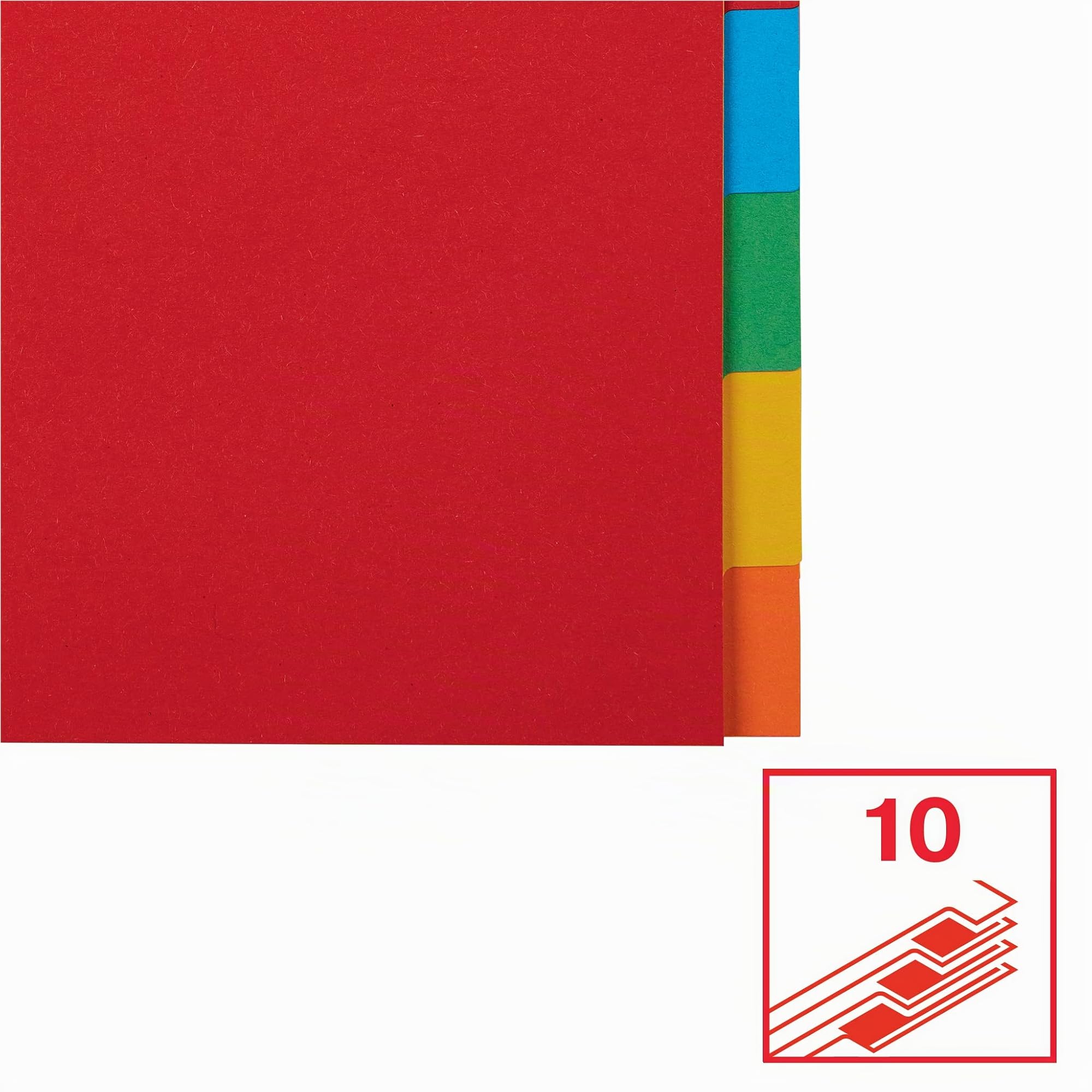 esselte-essentials-intercalari-colorati-a4-10-pezzi-carta-riciclata-160-g-m image 3