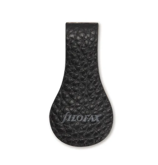 filofax-clip-magnetica-in-pelle-nero-e-grigio image 1