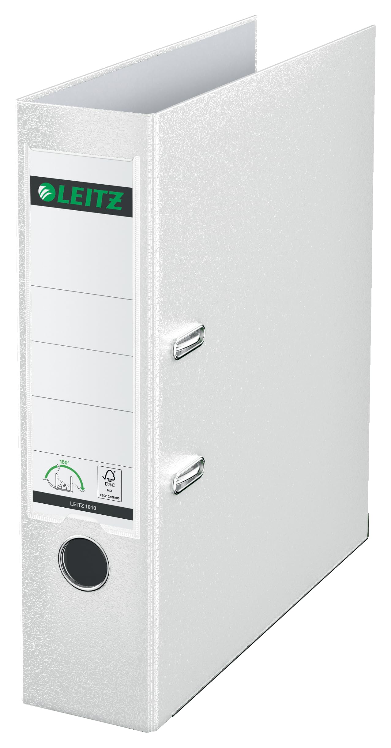 leitz-180-raccoglitore-a-leva-formato-commerciale-dorso-8-2-cm-bianco-10105001 image 1