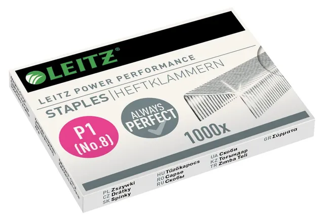 leitz-punti-metallici-n-8-55780000-per-15-fogli-confezione-1000-pezzi image 1