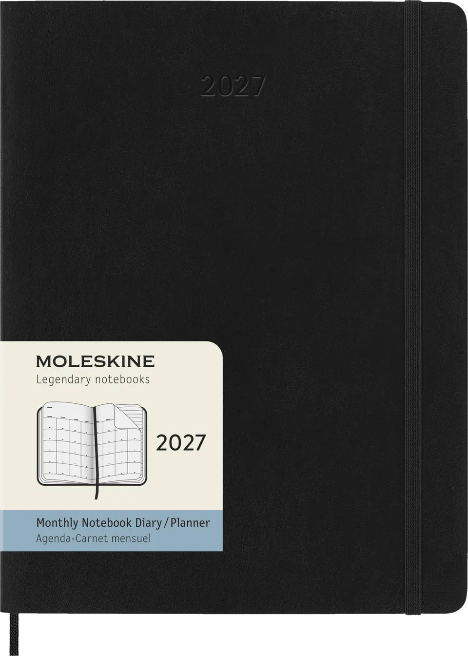 moleskine-agenda-mensile-2027-xl-19x25-cm-nero image 1