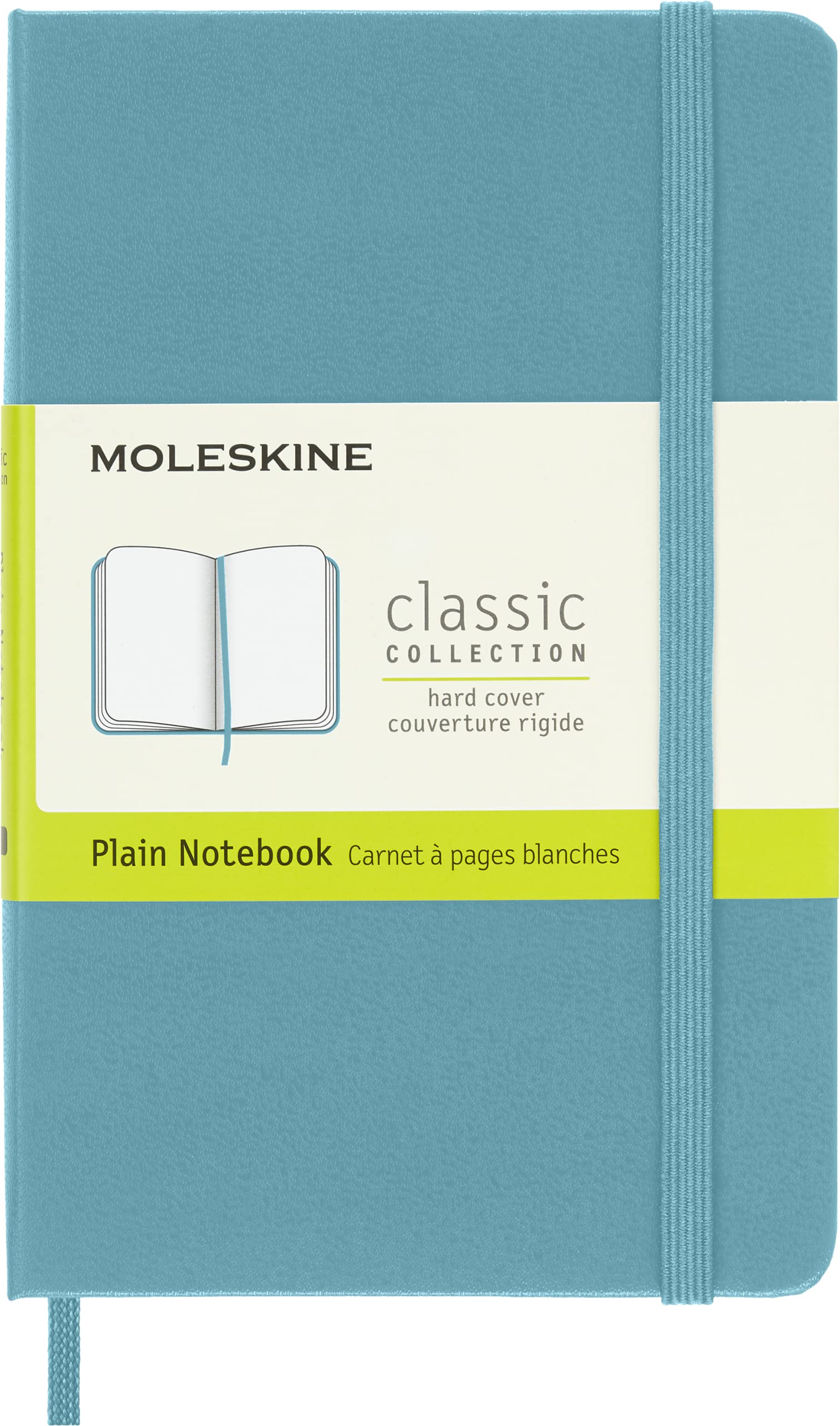 moleskine-classic-notebook-pocket-9x14-cm-pagine-bianche-azzurro image 1