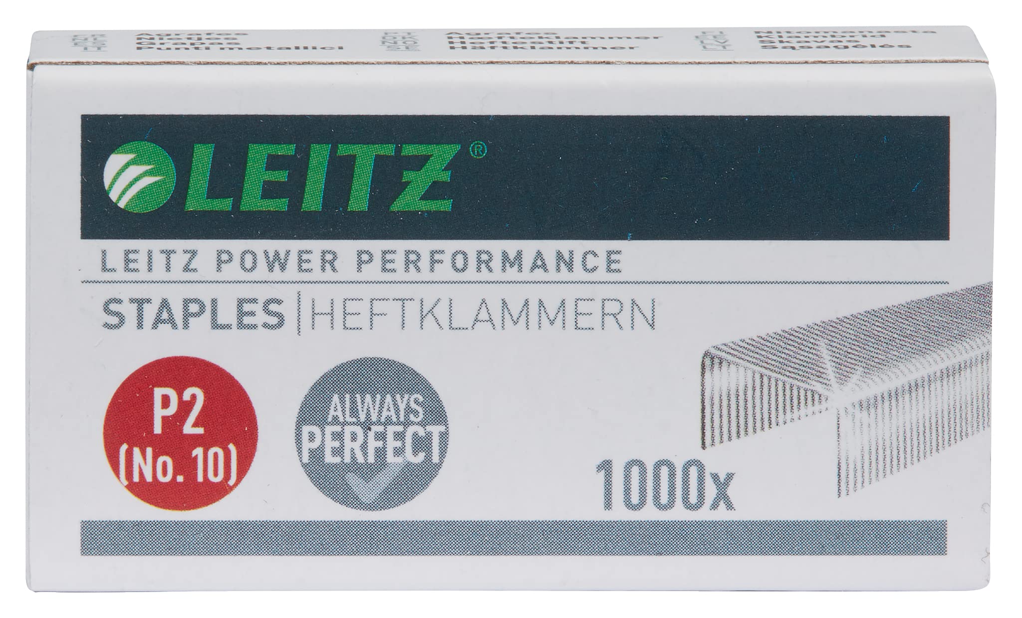leitz-punti-metallici-p2-no-10-acciaio-per-10-fogli-1000-pezzi image 2