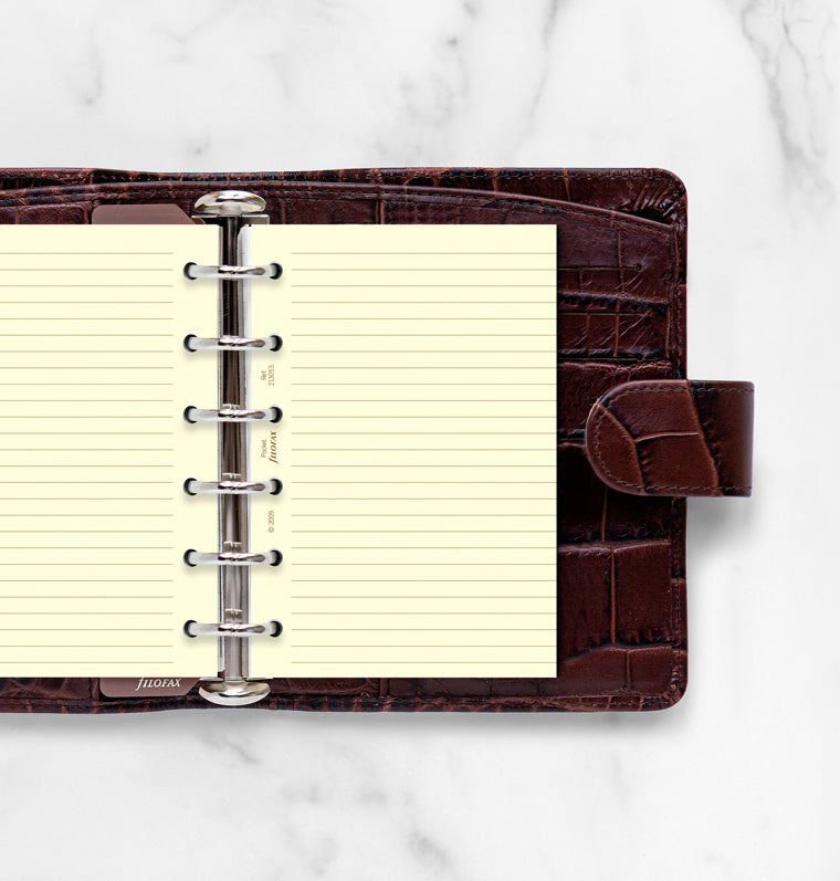 filofax-fogli-a-righe-crema-pocket-ricarica-20-fogli image 2