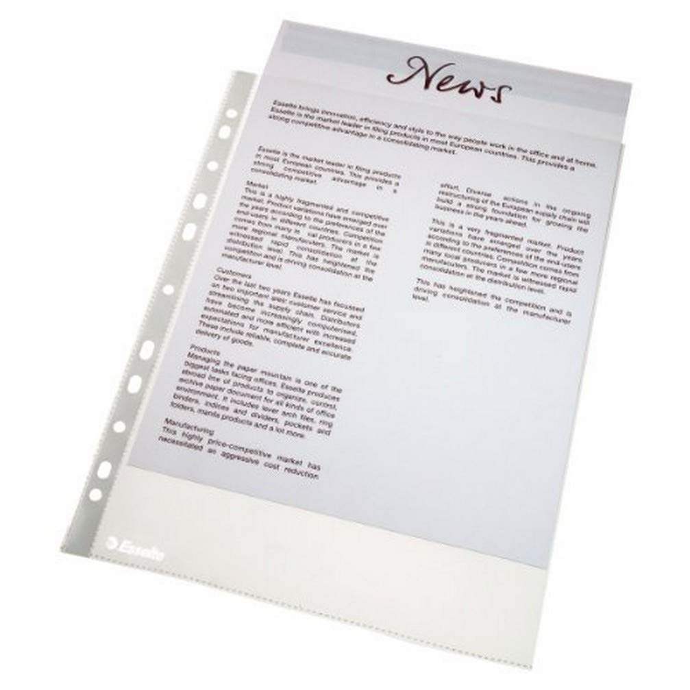 esselte-standard-set-100-buste-trasparenti-a4-opache-56171 image 3
