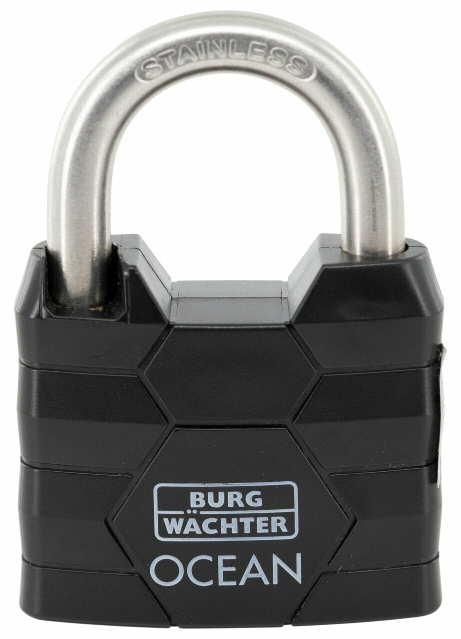 burg-w-chter-490-ni-60-lucchetto-in-ottone-nero-60mm image 1