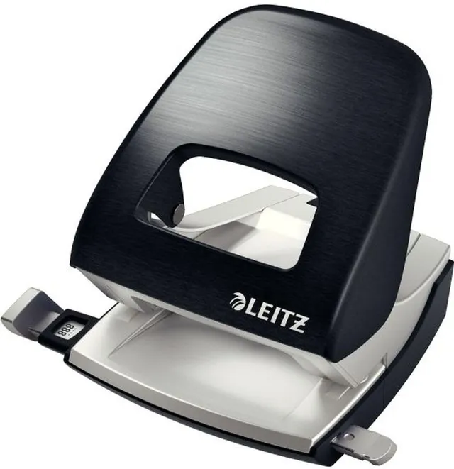 leitz-style-perforatrice-ufficio-2-fori-30-fogli-nero-satinato image 1