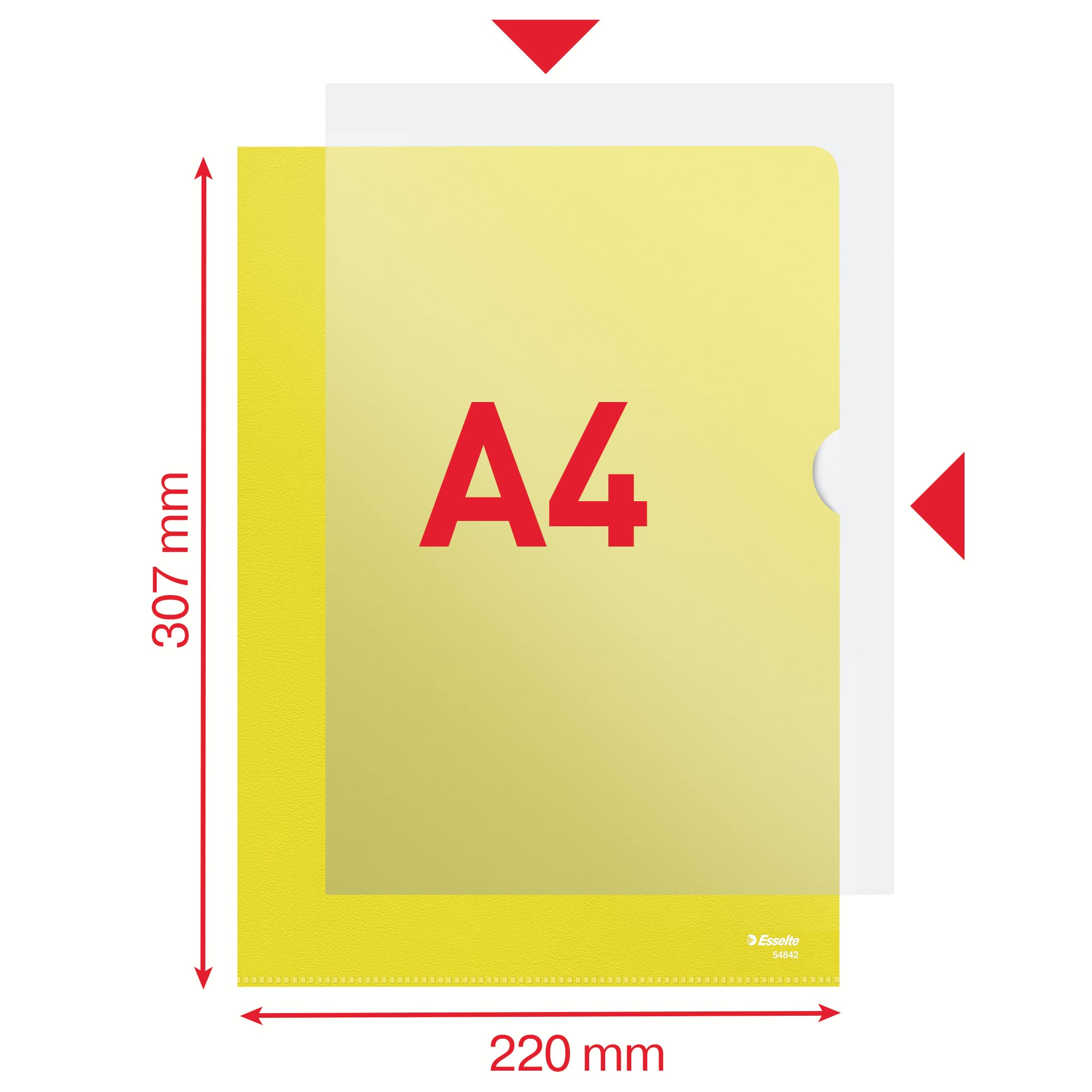 esselte-buste-a-l-deluxe-a4-ppl-antiriflesso-gialle-100-pz image 4