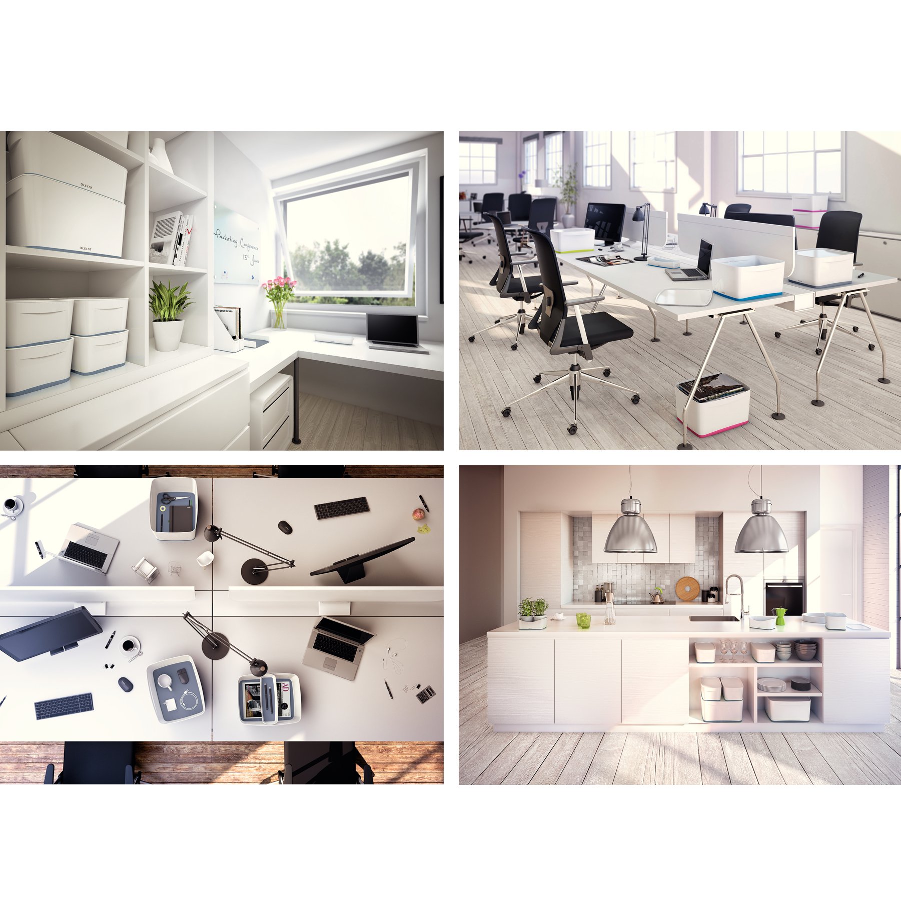 leitz-mybox-contenitore-con-coperchio-grande-bianco image 7