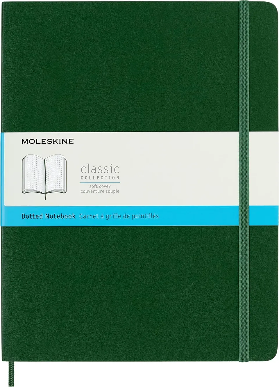 moleskine-classic-notebook-taccuino-puntinato-xl-19x25-cm-verde-mirto-192-pagine image 1