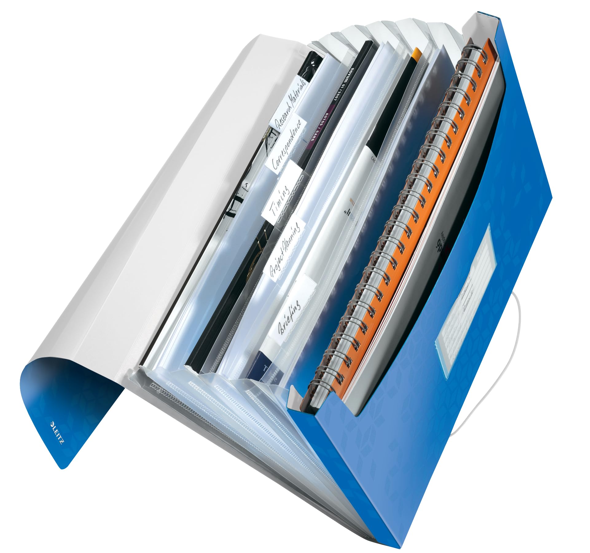 leitz-wow-cartella-progetti-a4-a-soffietto-6-scomparti-acqua-marina image 8