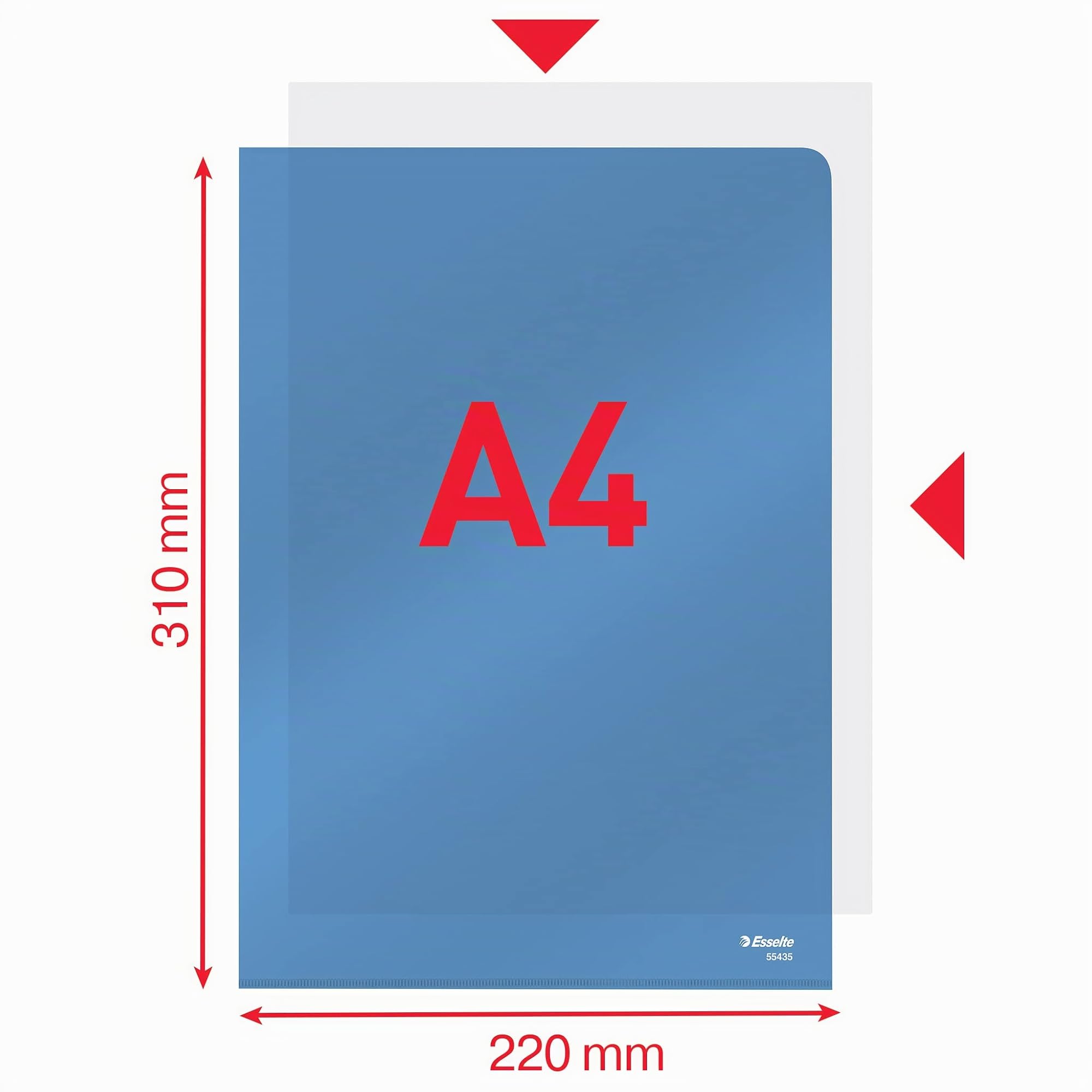 esselte-55435-buste-l-pvc-cristal-a4-25-pezzi-blu image 5