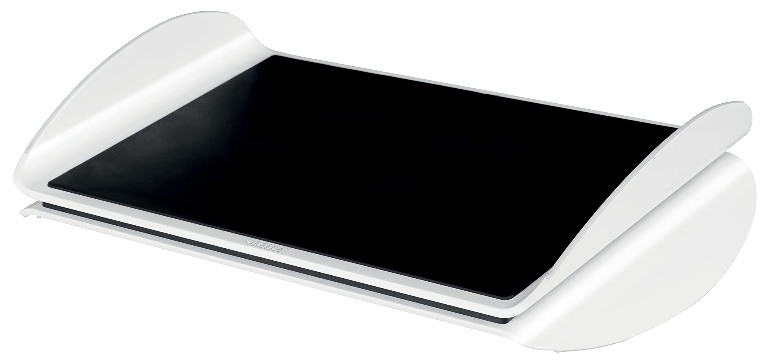 leitz-ergo-wow-poggiapiedi-ergonomico-regolabile-nero-bianco image 1