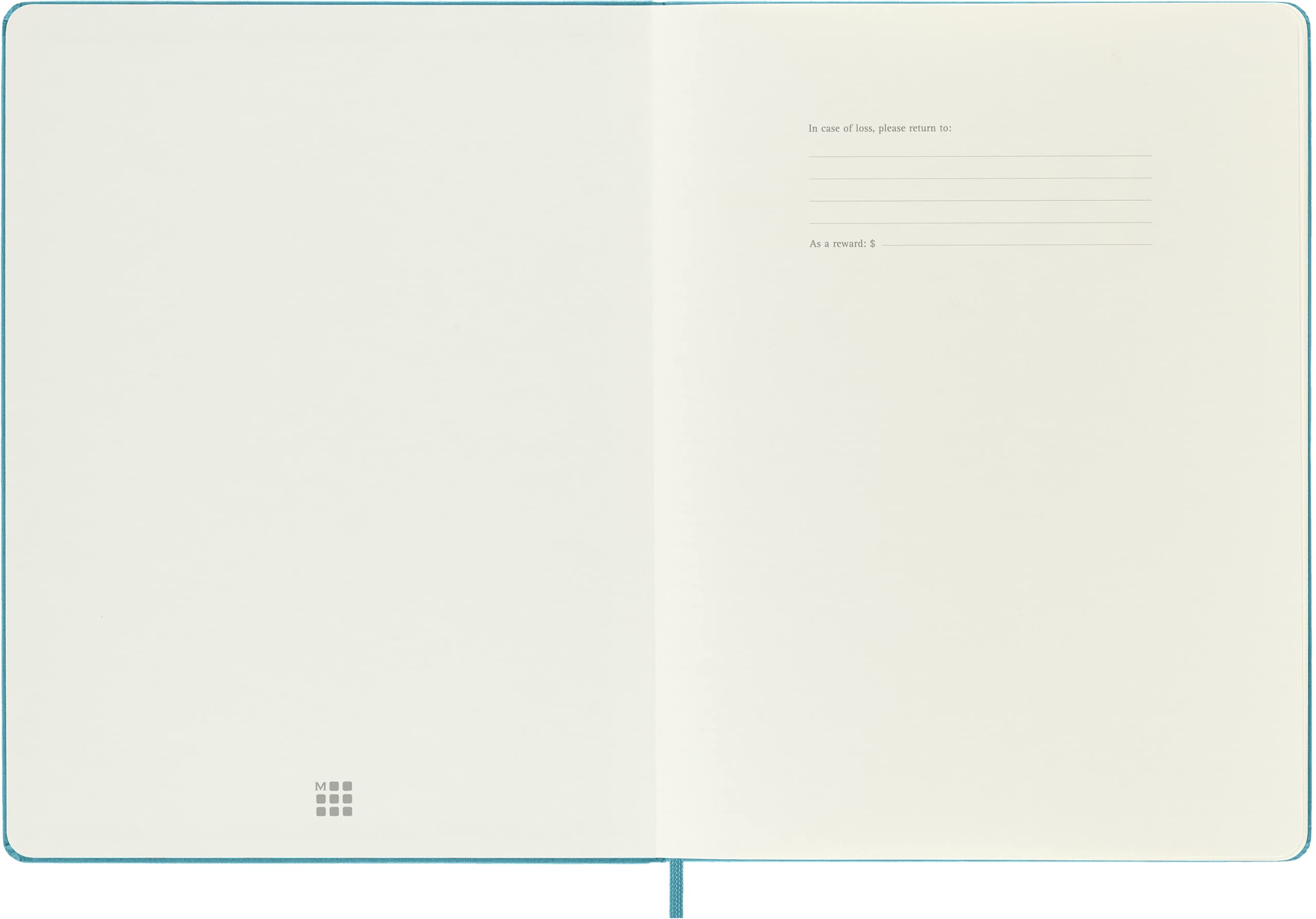 moleskine-classic-notebook-xl-19x25-cm-azzurro-pagine-bianche-192-pagine image 4