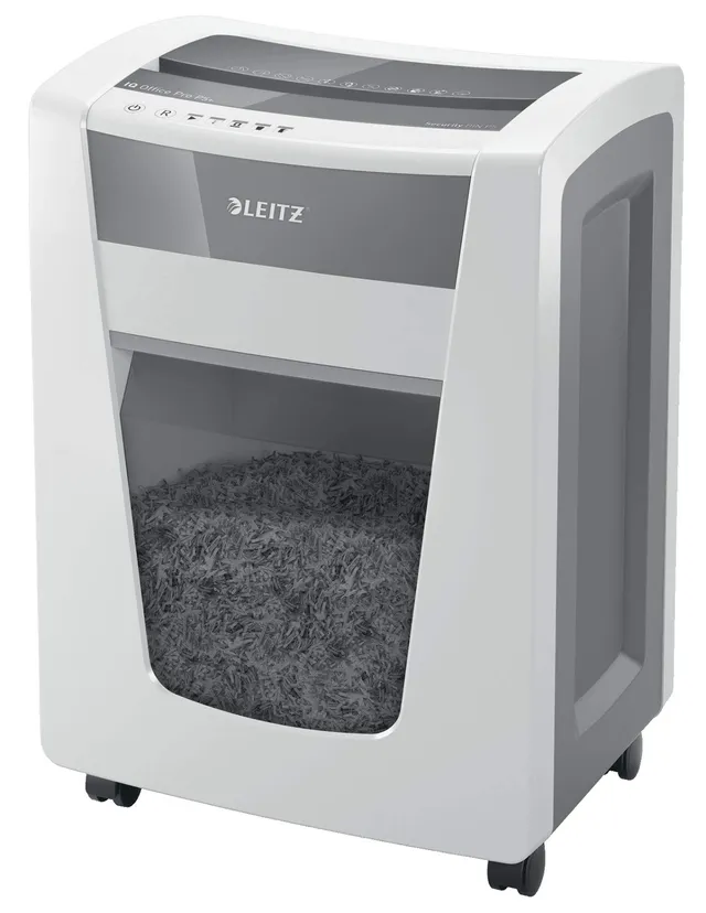 leitz-iq-office-pro-distruggidocumenti-microtaglio-p5-7-fogli-30l-bianco image 1