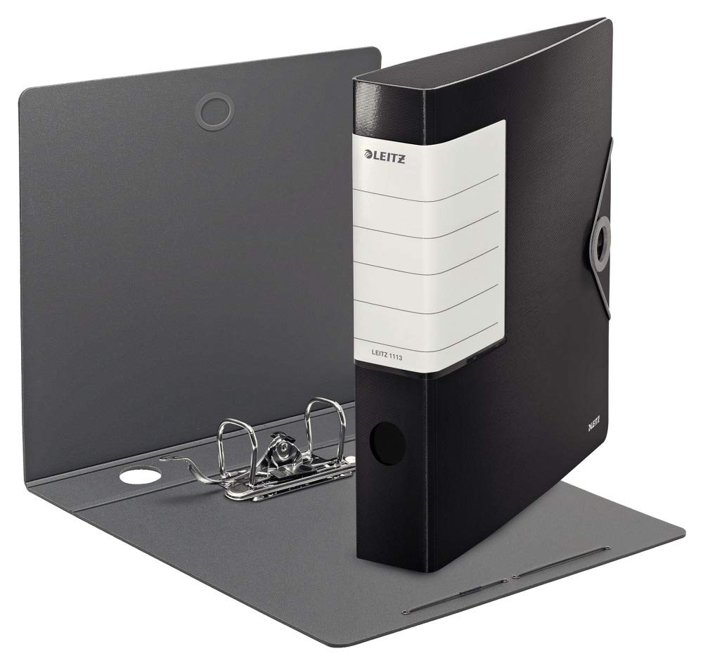 leitz-180-registratore-polyfoam-formato-commerciale-dorso-6-2-cm-nero-11130095 image 2