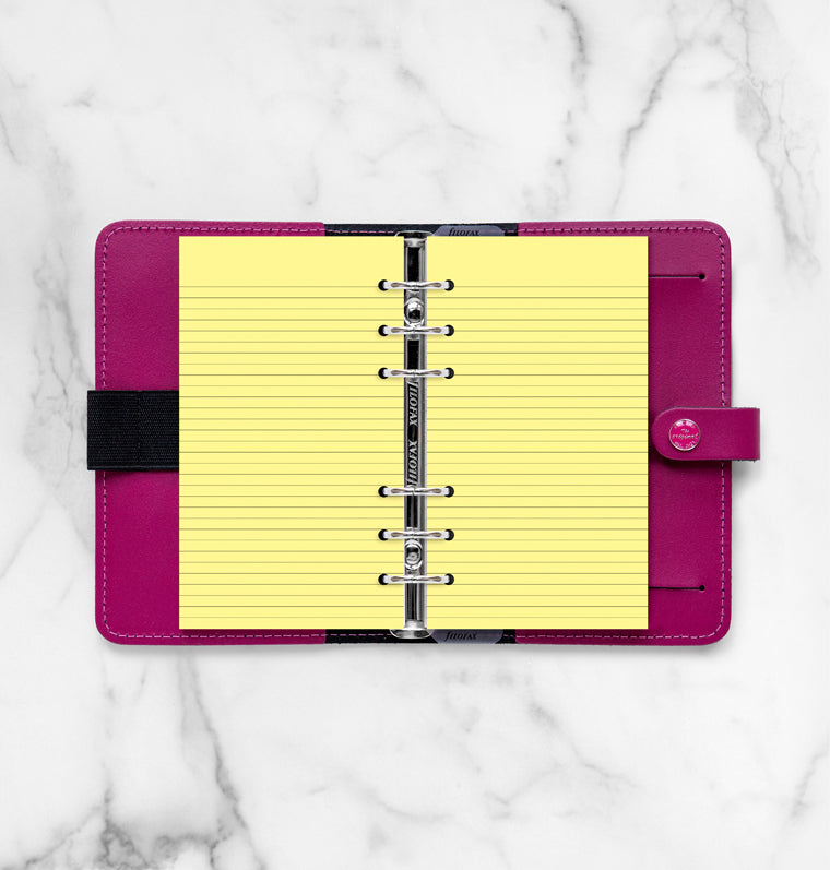filofax-block-notes-a-righe-giallo-personal-100-fogli image 2