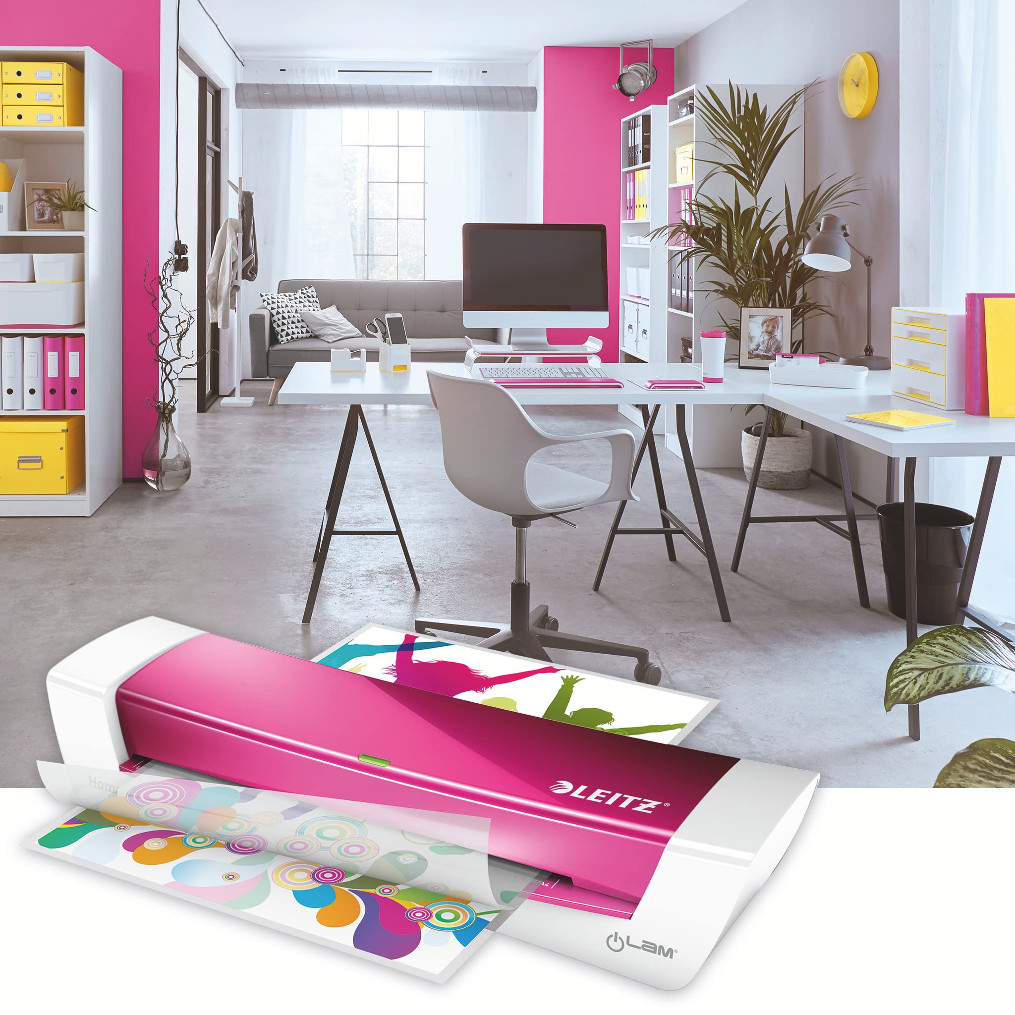 leitz-ilam-plastificatrice-home-office-a4-fucsia-metallizzato image 7