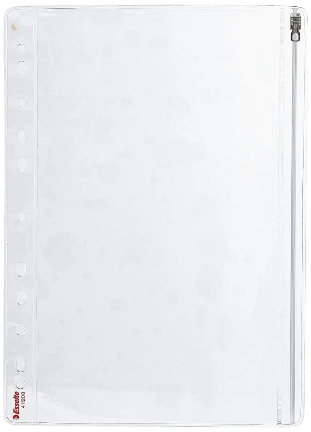 esselte-buste-a-perforazione-con-zip-19x30-cm-pvc-confezione-5-pezzi image 1