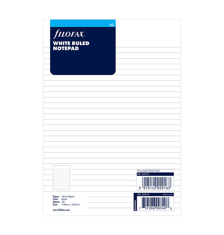 filofax-the-original-blocco-note-bianco-a-righe-a5-50-fogli image 5