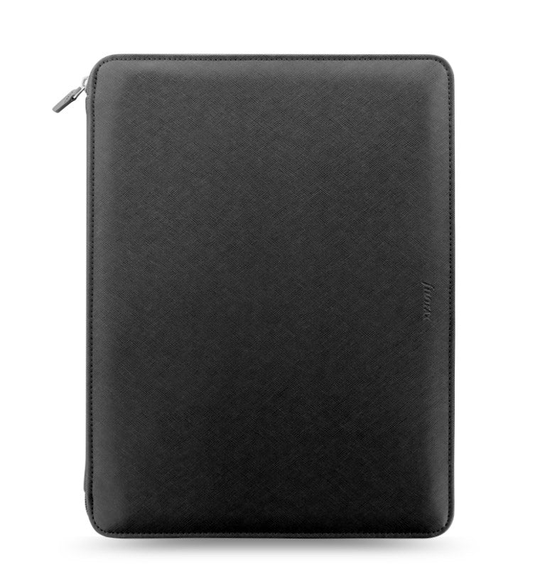 filofax-saffiano-zip-folio-a4-nero-con-notebook-righe image 1