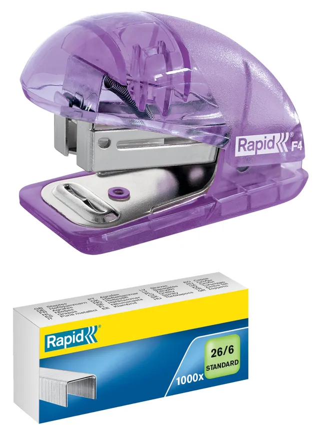 esselte-rapid-colour-breeze-mini-cucitrice-10-fogli-viola-5001532 image 1