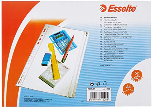 esselte-buste-a-perforazione-con-zip-19x30-cm-pvc-confezione-5-pezzi image 4