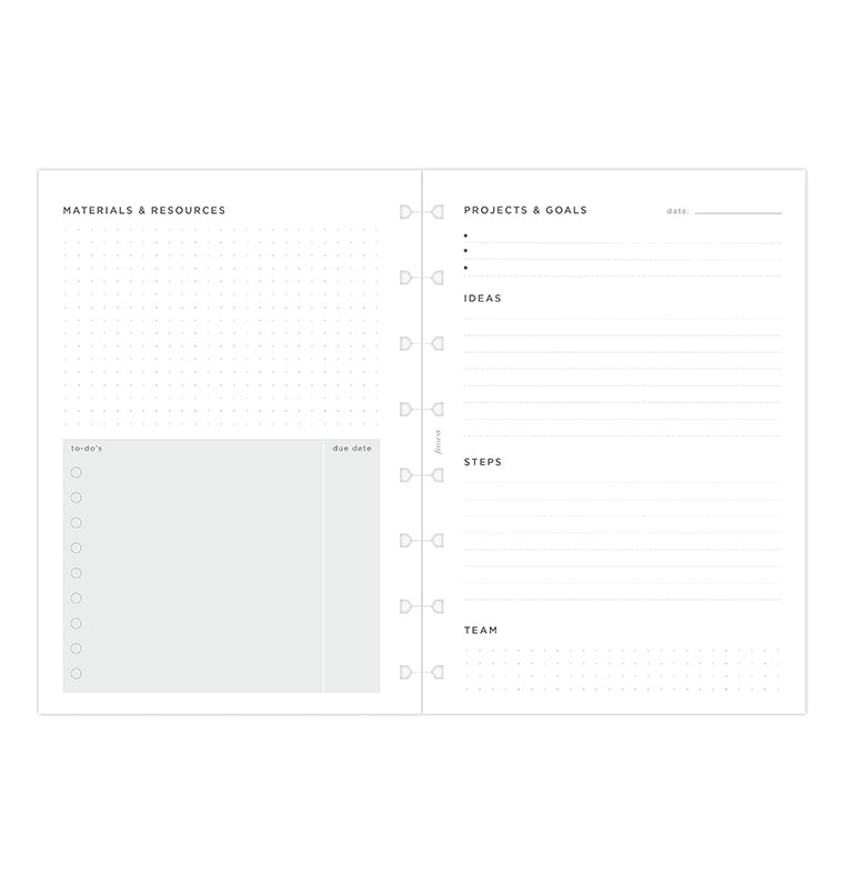 filofax-projects-goals-notebook-refill-a5-56-fogli image 5