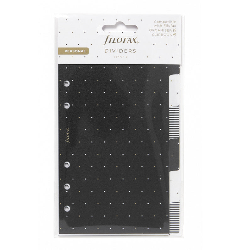 filofax-moonlight-divisori-personal-6-divisori-black-gold image 2