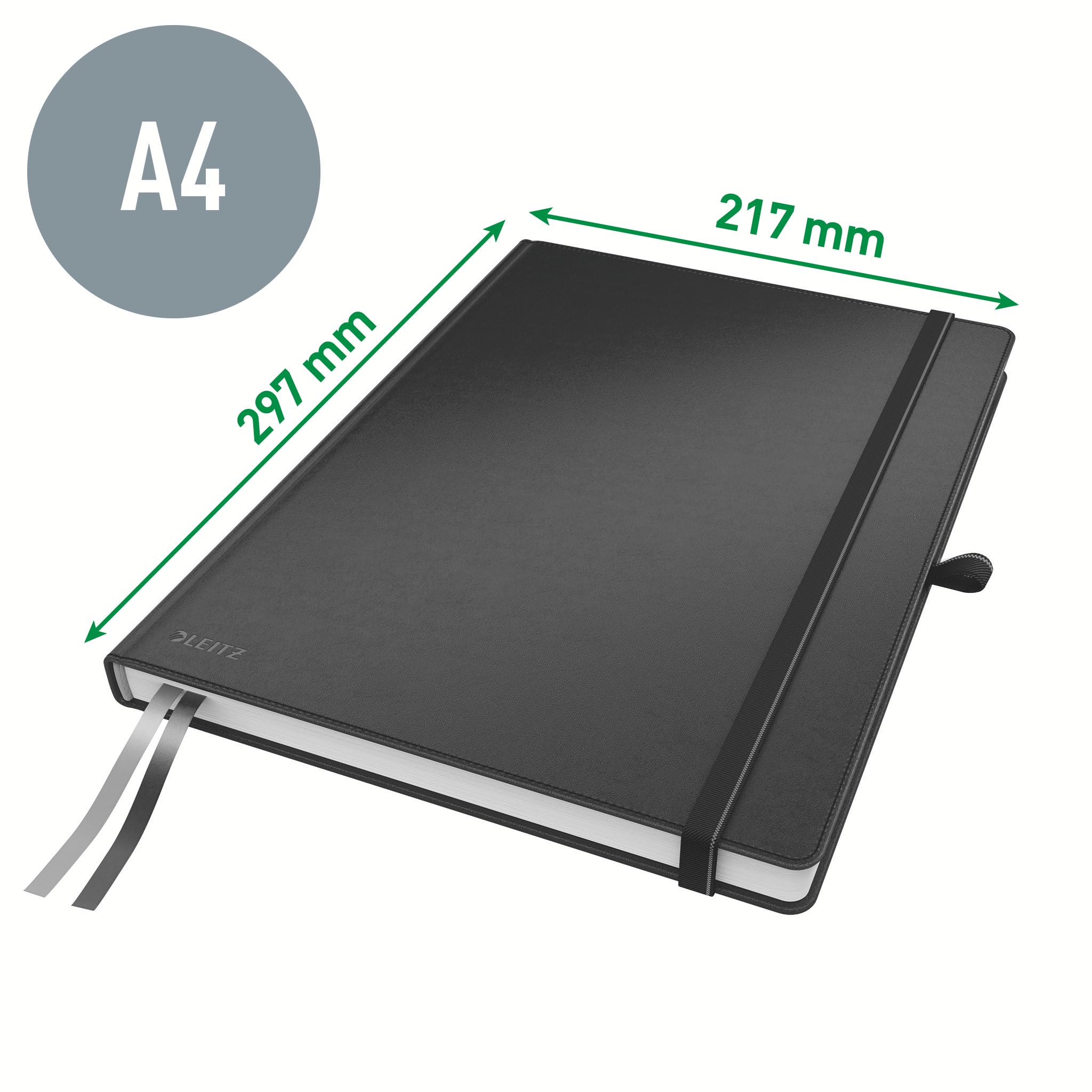 leitz-complete-notebook-a4-quadretti-160-pagine-copertina-rigida-nera image 5