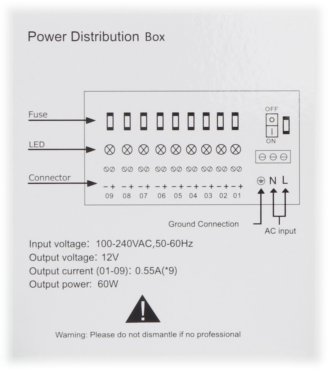burg-w-chter-snps-12d5a9k-alimentatore-12v-dc-5a-da-parete image 3