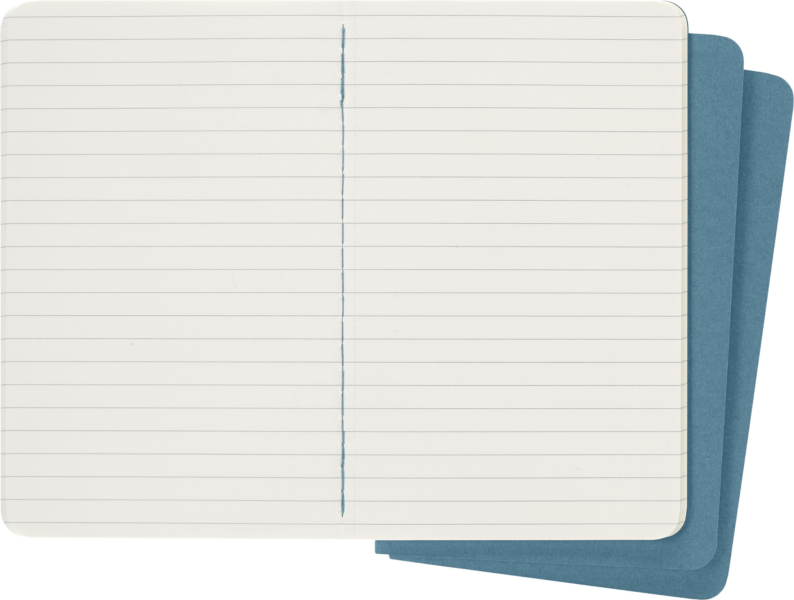 moleskine-cahier-journal-set-3-quaderni-a-righe-blu-brillante-pocket-9x14-cm-64- image 4