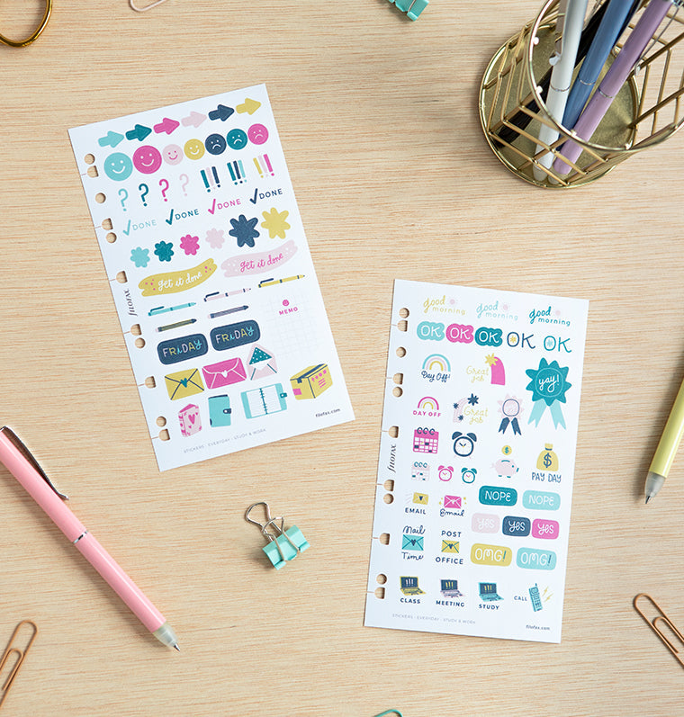filofax-everyday-study-work-stickers-set-6-fogli-a5 image 7