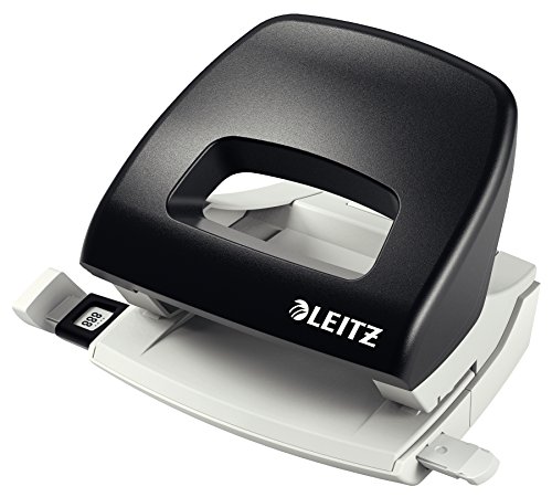leitz-perforatrice-da-ufficio-compatta-nexxt-nero-metallo-16-fogli image 4
