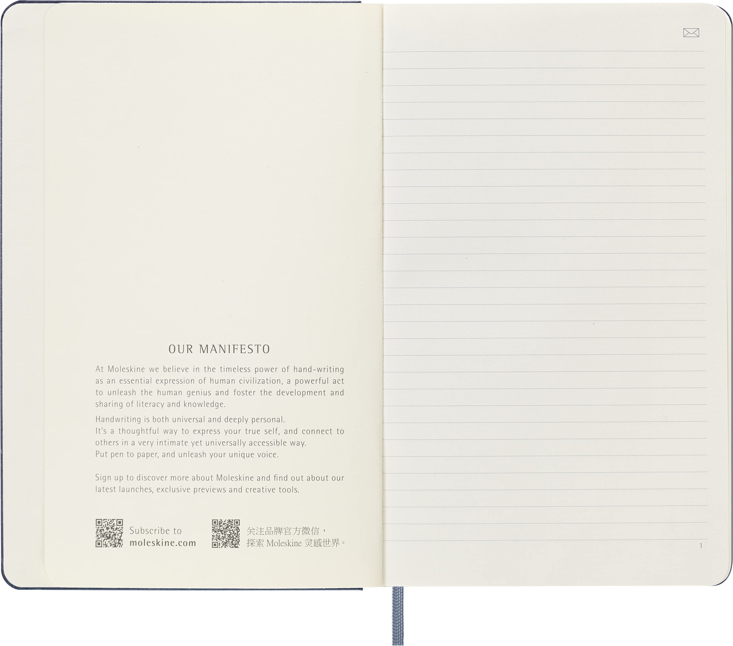 moleskine-smart-notebook-large-13x21-cm-rigida-righe-blu-zaffiro image 5
