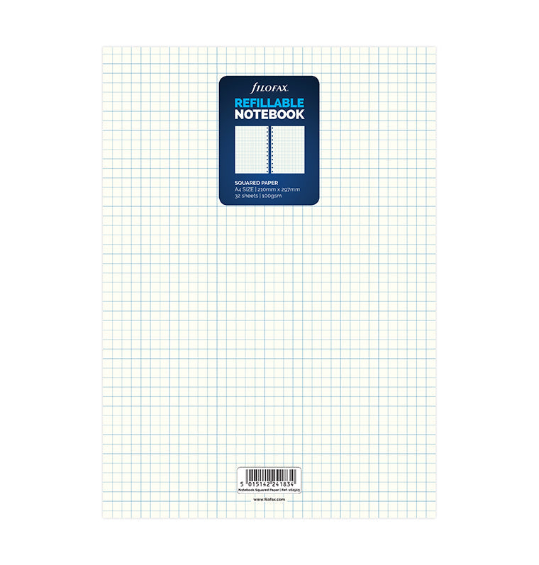 filofax-notebook-refill-fogli-a-quadretti-a4 image 1